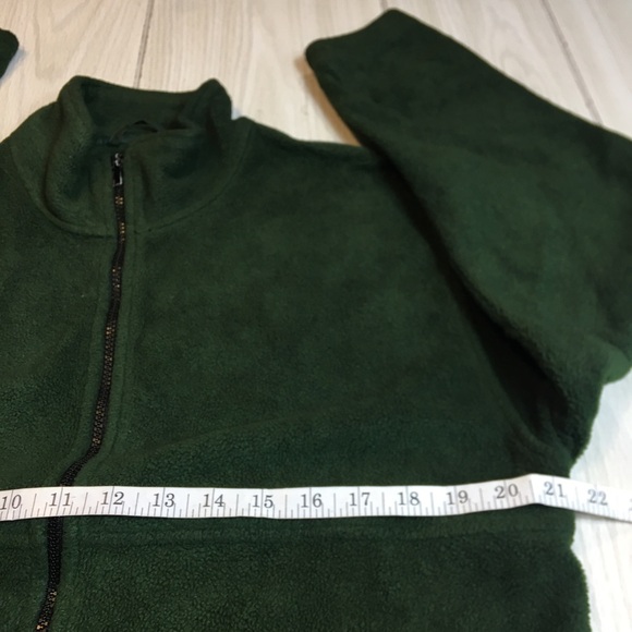 Alpine Tek by Palmetto's Fleece Pullover Women’s M Full Zip Green Cozy - Picture 4 of 8